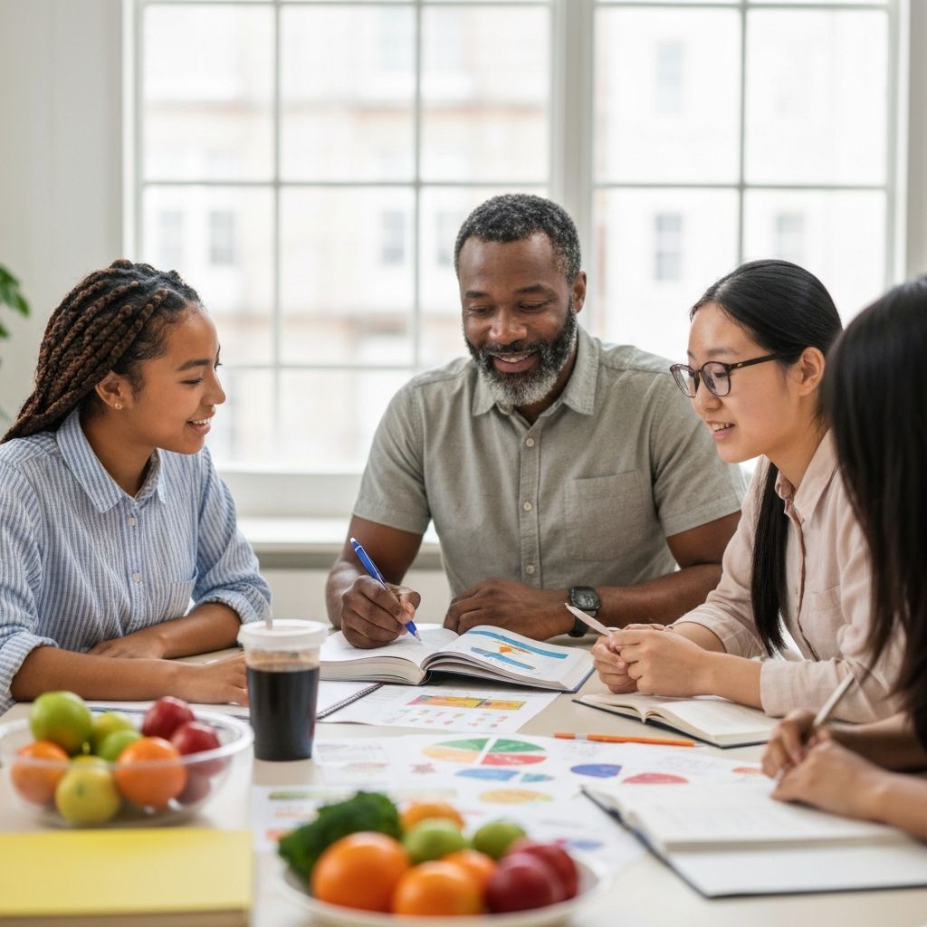 People learning about nutrition